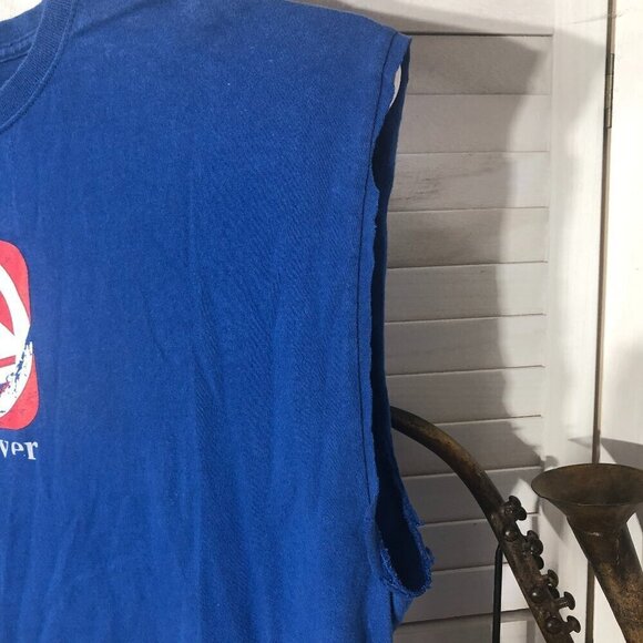 Quiksilver Y2K Muscle Sleeveless Shirt Upcycled XL - Picture 6 of 8